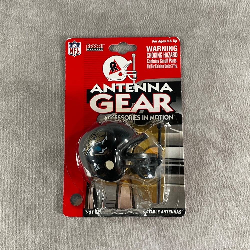 00's Riddell NFL Jacksonville Jaguars Antenna Gear Mini Helmet Car Antenna New